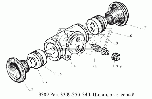 Цилиндр колесный 1